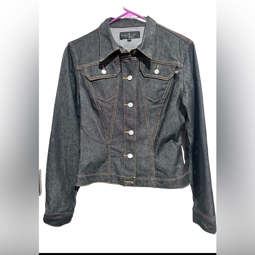 The Baby Phat Jean Y2K Dark Denim Jacket - Picture 6 of 8